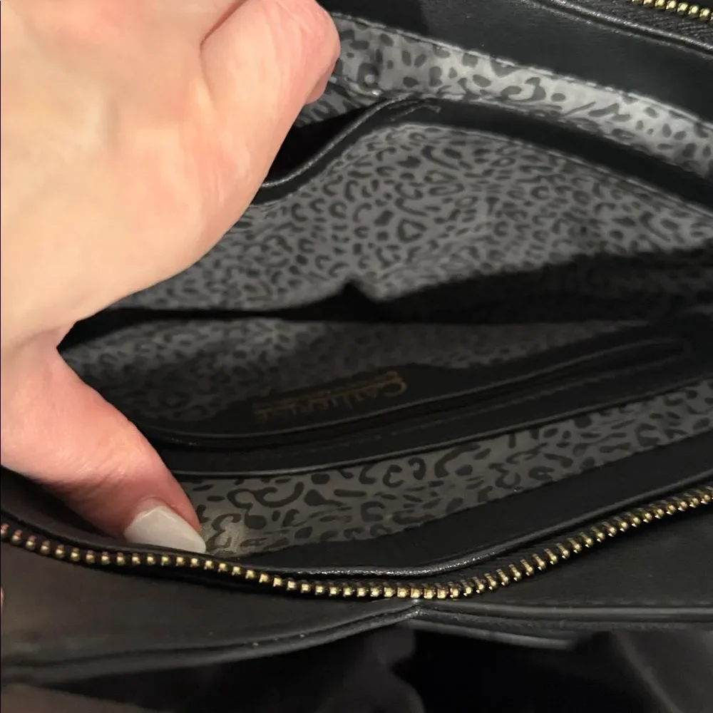 Catherine Malandrino Black and Gold Handbag
